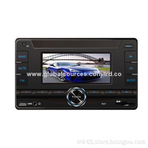 4-inch HD TFT-LCD Double DIN Deck-less Car MP5/MP4 Player, 1,080P High-definition Video